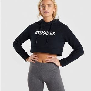 Gymshark crest cropped hoodie